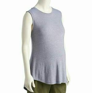 Maternity split back sleeveless top