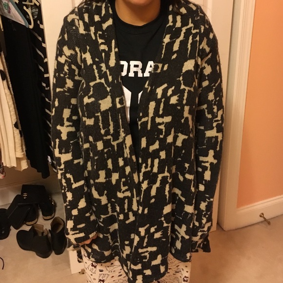 Graphic print cardigan