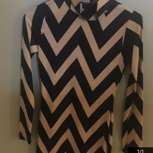 Chevron mini dress