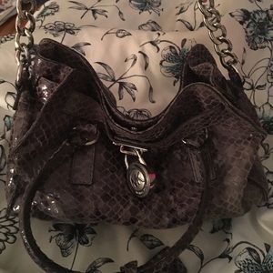 Michael Kors Python skin shoulder bag