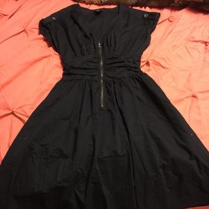 Black, cotton H&M mini dress