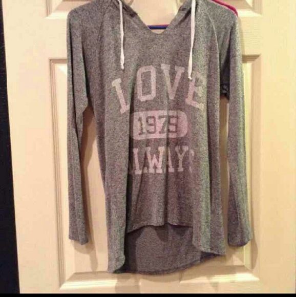 Gray Long Sleeve Hoody