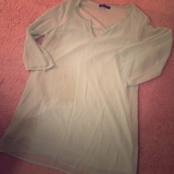 Mint tunic dress