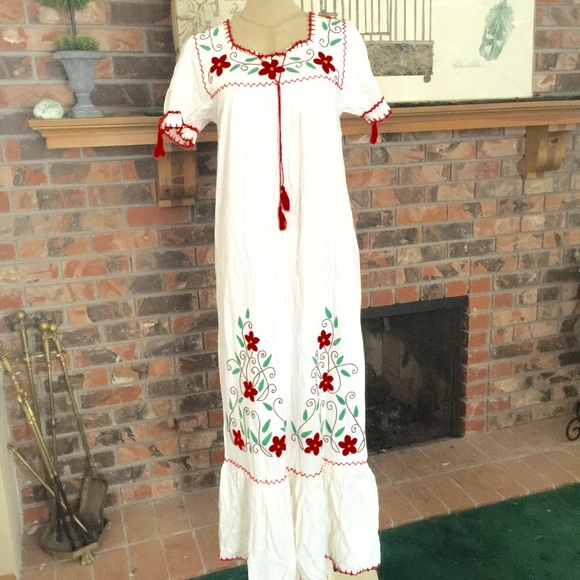 mexican linen dress