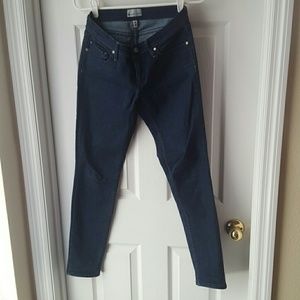 Blue skinny jeans