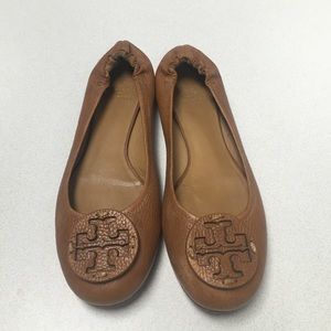 Like new cognac Tory Burch Reva flats-9.5