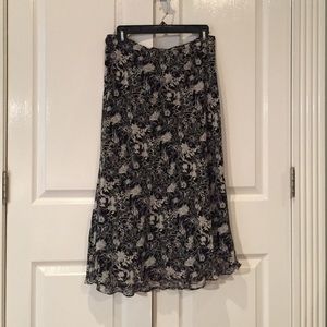 Limited flowing floral skirt