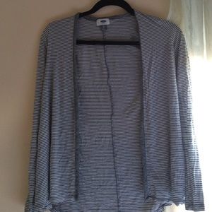 Grey and white cardigan