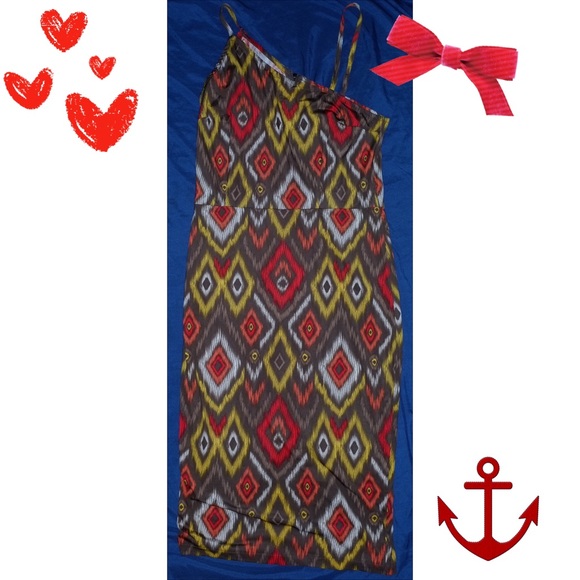 Tatyana Tribal print Wiggle dress XL