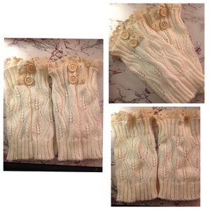 knitted boot socks (Never worn)