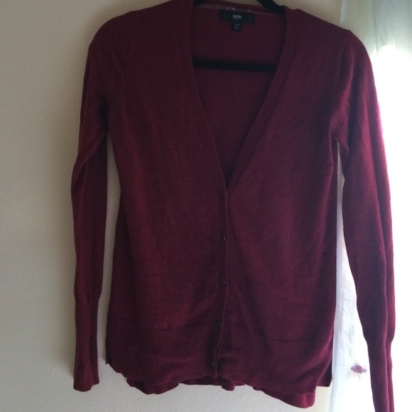 Maroon cardigan