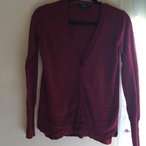 Maroon cardigan
