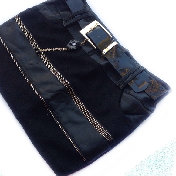 Joker Zipper Mini Skirt - Picture 4 of 6