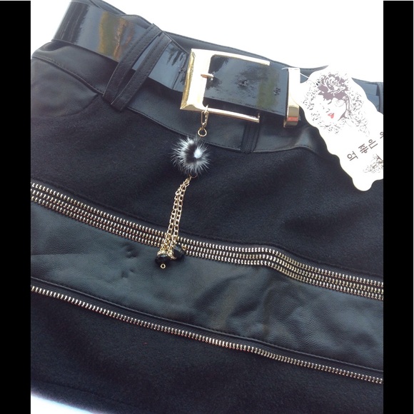 Joker Zipper Mini Skirt - Picture 6 of 6