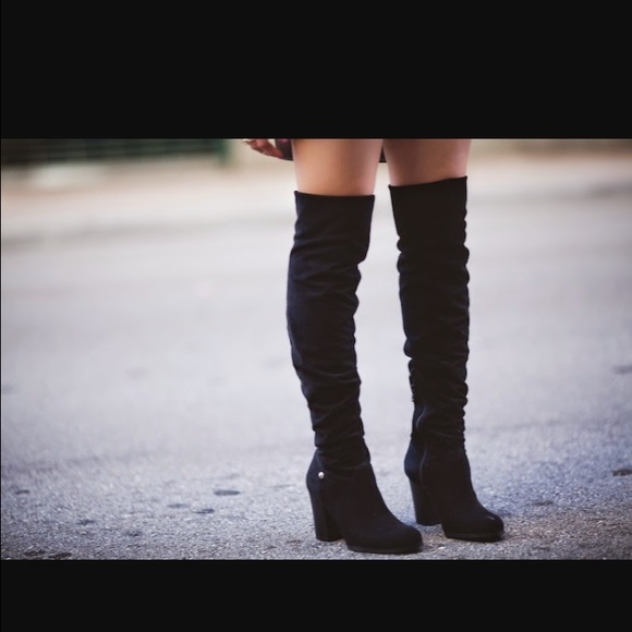 Over The Knees Suede Boots