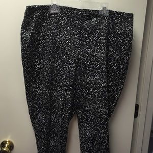 Size 18 black and white speckled pants