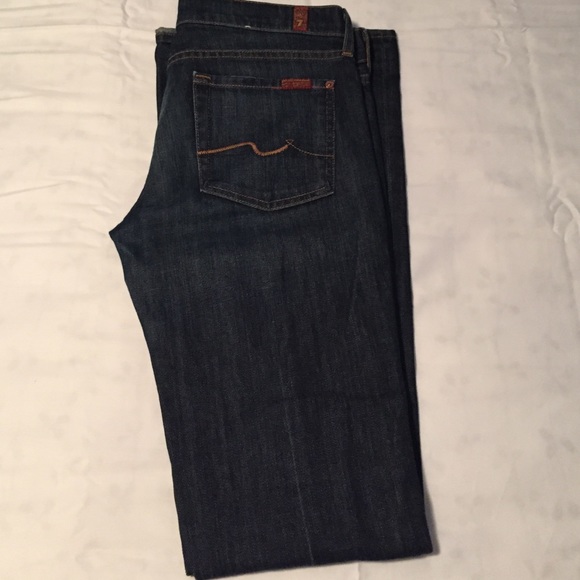 7 For All Mankind dark wash boot cut jeans sz27