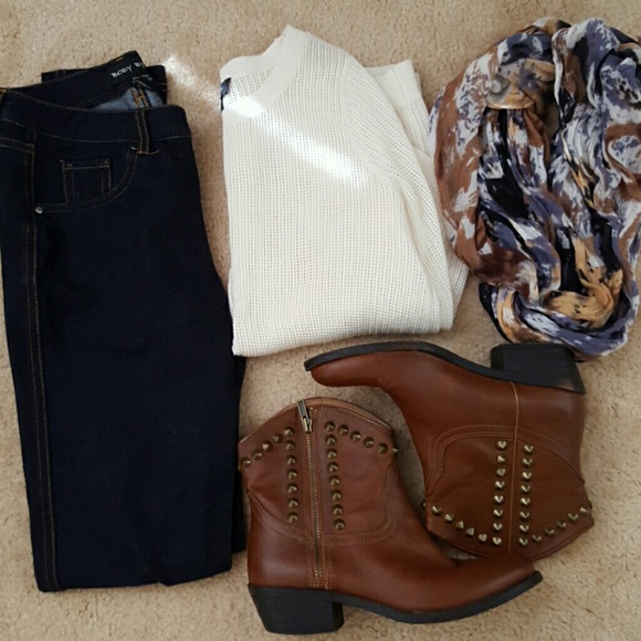 Brown ankle boots