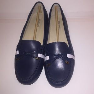 Michael Kors Daisy Moc In Women Size 11 in Navy