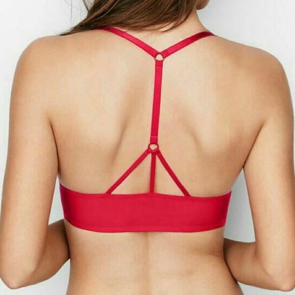 Red VS Front closure bra