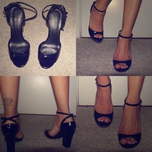 Zara Black Sandals