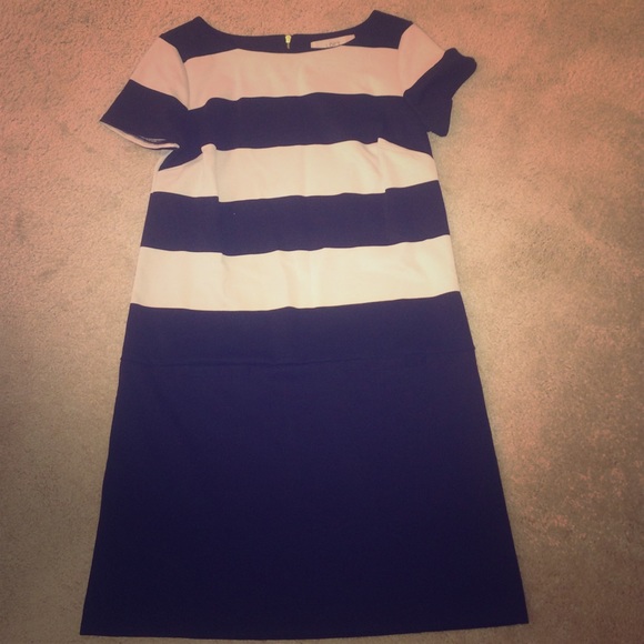 Loft striped dress with pockets