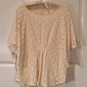 Chico's Ivory lace top