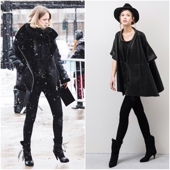 Zara Leather Lace Up Tassel Ankle Boots - Picture 4 of 4