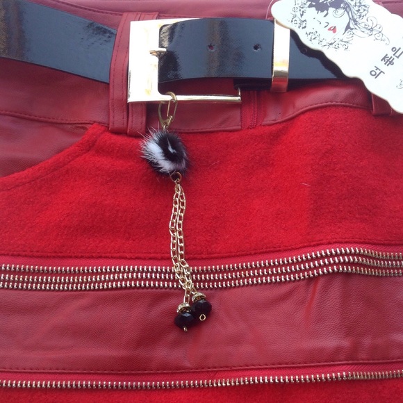 Joker Zipper Mini Skirt - Picture 2 of 8