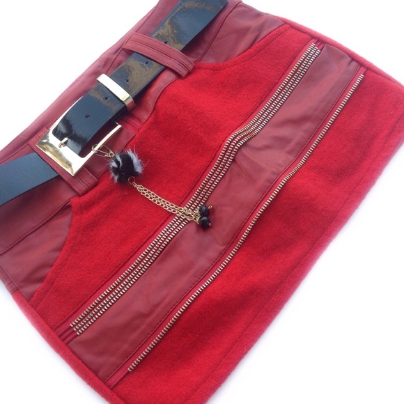 Joker Zipper Mini Skirt - Picture 4 of 8