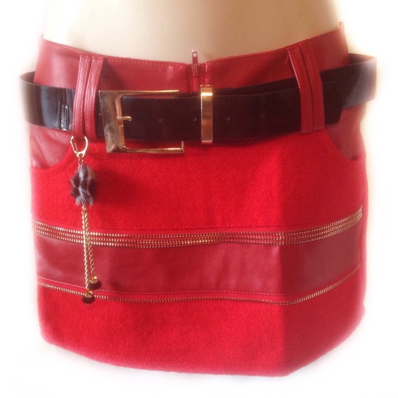 Joker Zipper Mini Skirt - Picture 6 of 8