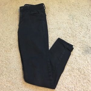 Black high-rise jeggings