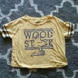 Peanuts slightly cropped tshirt