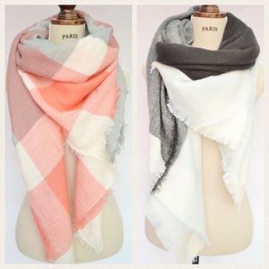 Checkered Blanket Scarves