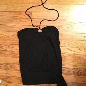 Guess Keyhole Black Top