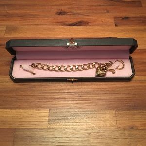 Juicy Couture Gold Heart Charm Bracelet