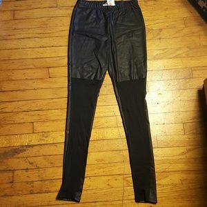 Black Leather Leggings