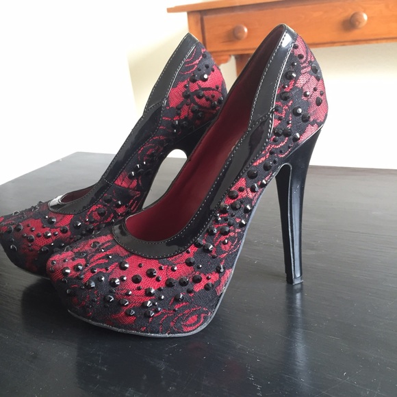 Red Laced Heels