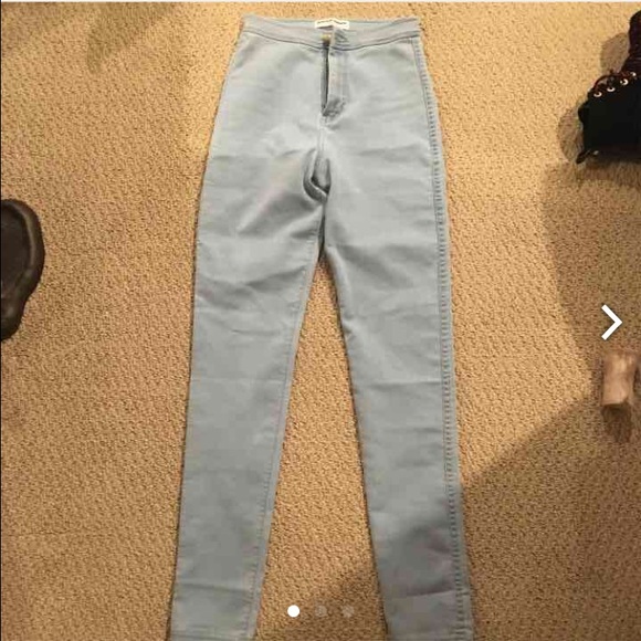 American apparel high wasted jeans.