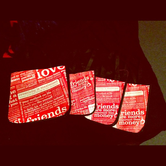 Set of 4 (1 big, 3 small) Reusable Lululemon Totes