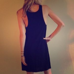 Kain slinky black hip urban modern dress s m 2 4 6