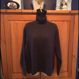 🌀 GAP heather navy blue turtleneck 🌀