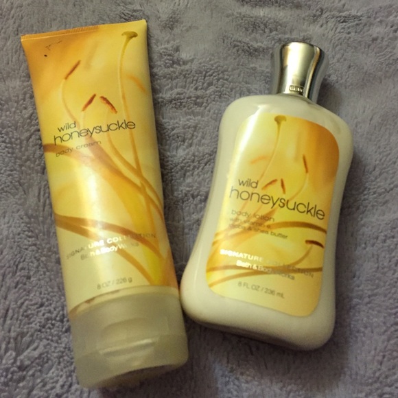 Bath and Body Works Wild Honeysuckle lotions!