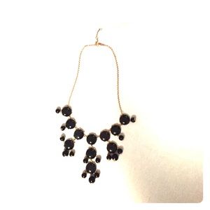 Black statement necklace