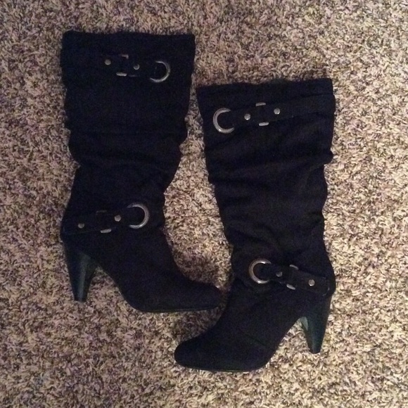 Maurices Shoes - Black Heeled Boots