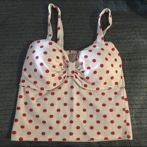 Polka dot crop top