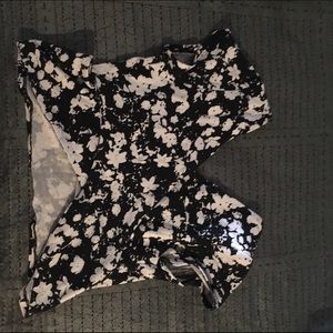 Crossed back crop top