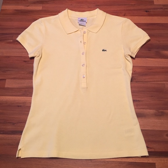 Light Yellow Lacoste Polo - Picture 1 of 4