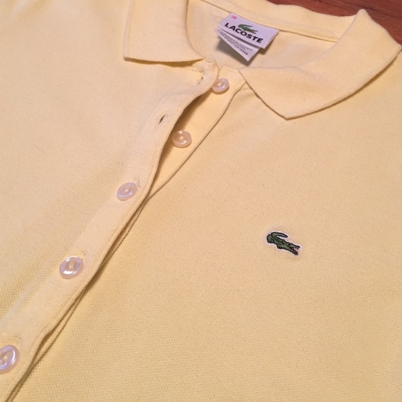 Light Yellow Lacoste Polo - Picture 2 of 4
