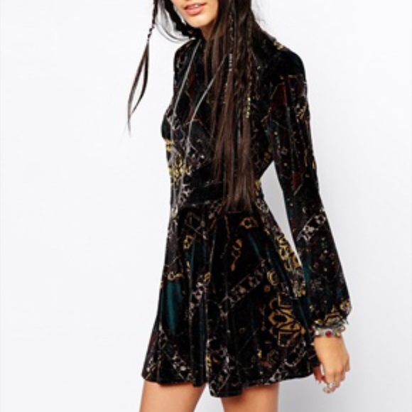 Free People velvet romper - Picture 2 of 4